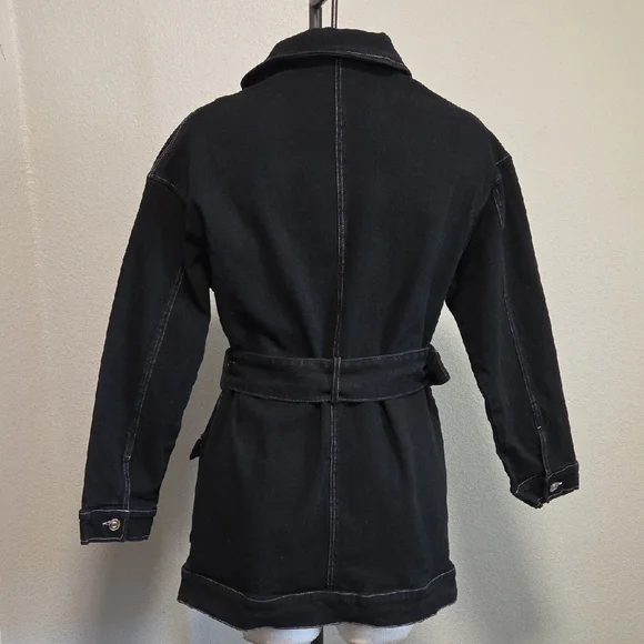 Fashion Nova Black Stretch Denim Women's Jacket - Picture 4 of 4